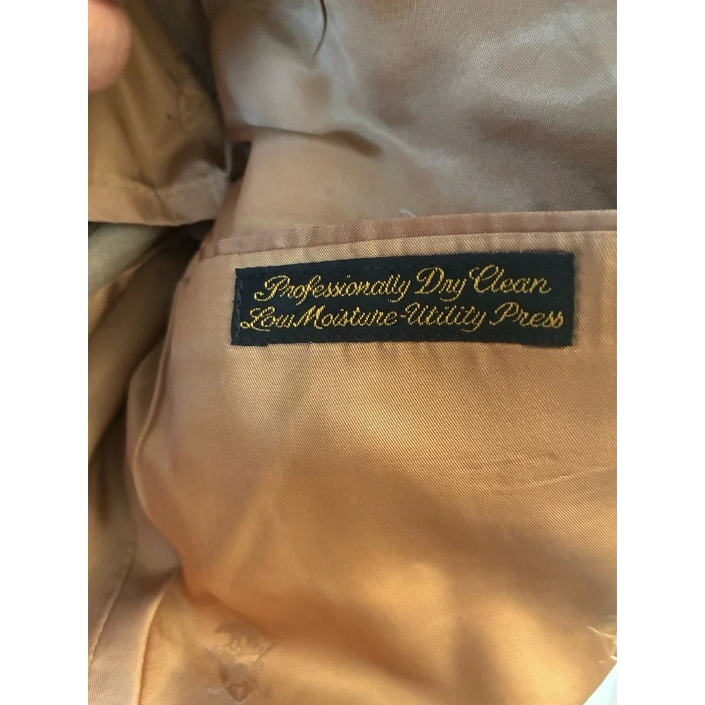 Jack Nicklaus Golden Bear‎ Hart Schaffner Marx Beige Blazer Mens half lined